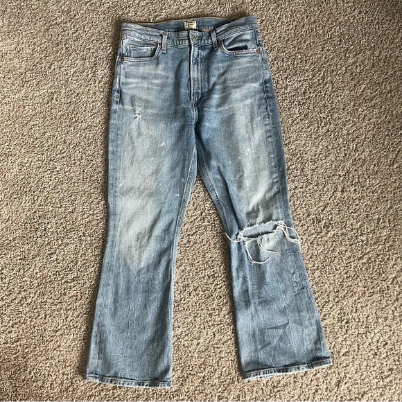 Citizens of Humanity Premium Vintage Demy Cropped Flare Denim Jeans - Picture 1 of 7